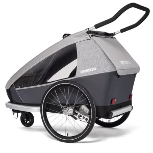Croozer Kid Keeke 2 Gefedert Mit Fahrrad- Und Buggy-Option Stone Grey 27