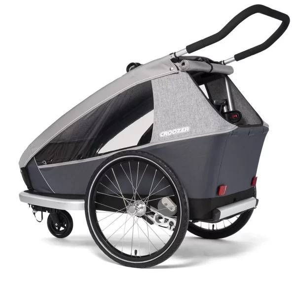 Croozer Kid Keeke 2 Gefedert Mit Fahrrad- Und Buggy-Option Stone Grey 10