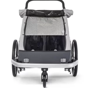 Croozer Sonnenschutz Sun Cover Kid 2-Sitzer Kaaos Ab 2020 Stone-grey Colored Passend Ab 2018er Kid 6