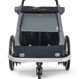 Croozer Sonnenschutz Sun Cover Kid 2-Sitzer Kaaos Ab 2020 Graphite Blue Passend Ab 2018er Kid 6